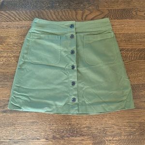 Madewell Botton Front Skirt